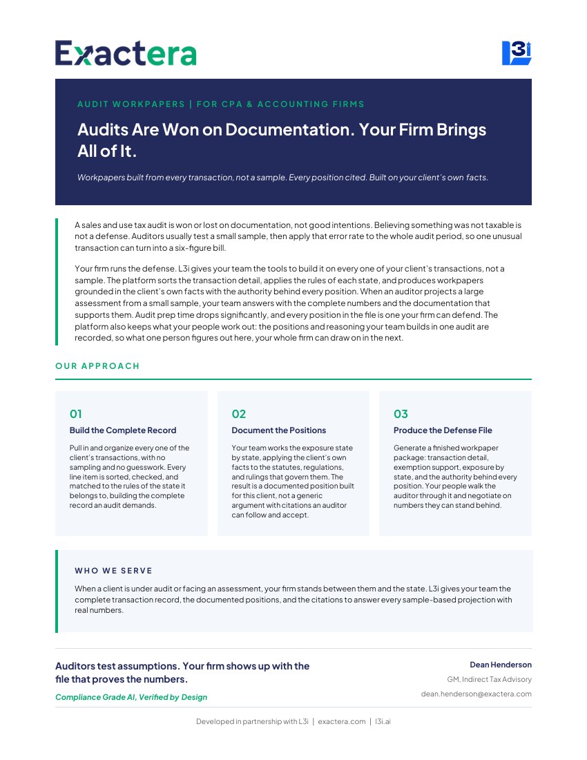 Audit Workpapers — document cover