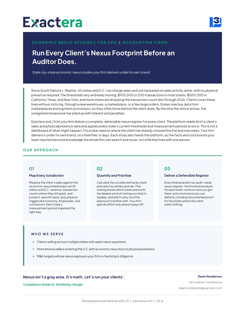 Economic Nexus Studies — document cover