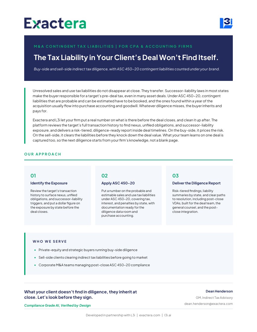 M&A Contingent Tax Liabilities — document cover
