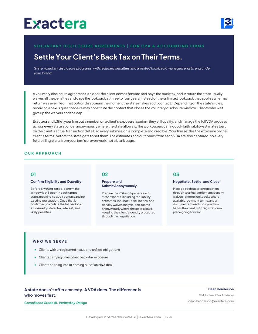 Voluntary Disclosure Agreements — document cover