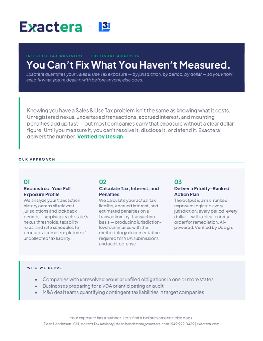Exposure Analysis — document cover
