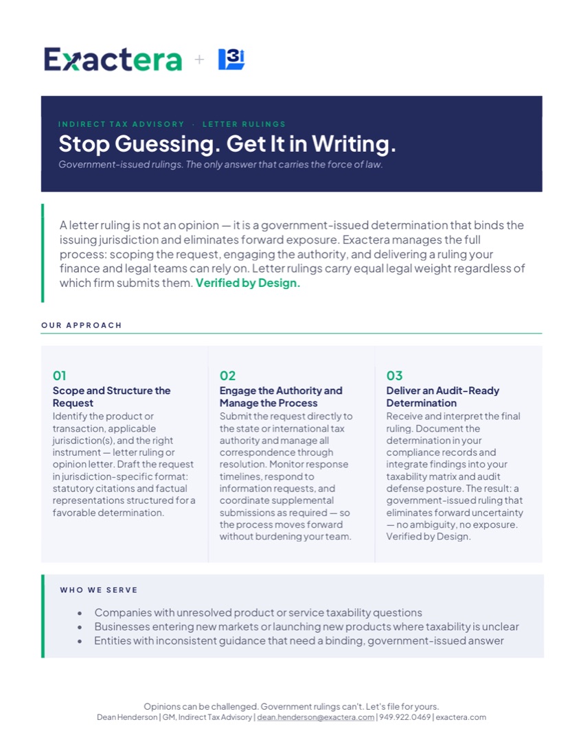 Letter Rulings — document cover